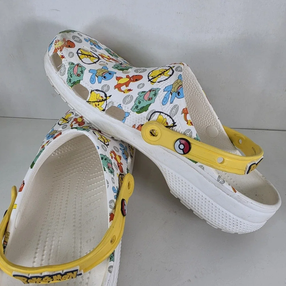 CROCS X POKEMON 2 Collab‎ Clog Classic Shoe Men's Size 12  Pikachu Charmander